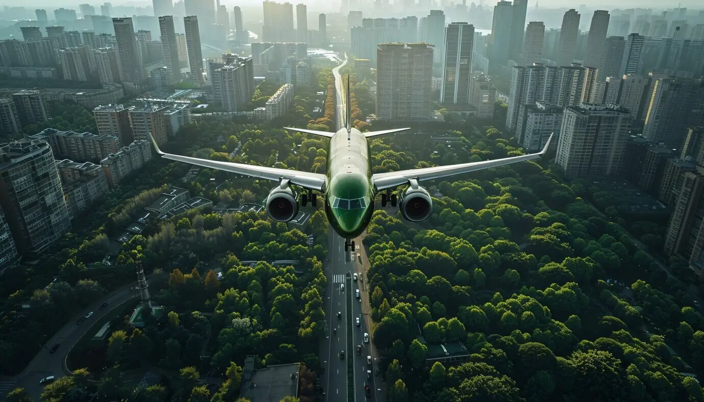 Grünes Flugzeug – Konzept für nachhaltige Energie